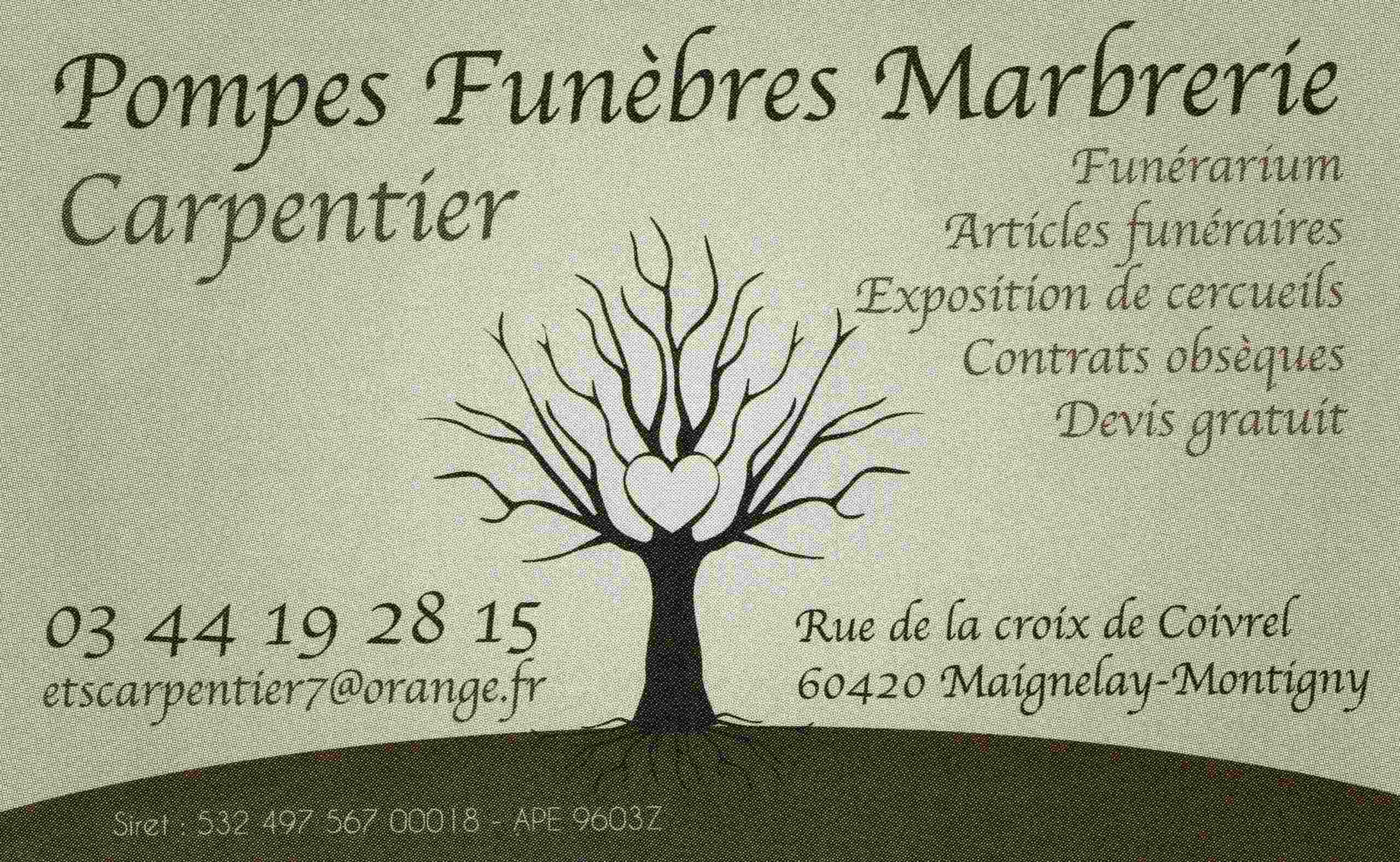 POMPES FUNEBRES CARPENTIER – Maignelay-Montigny – Oise